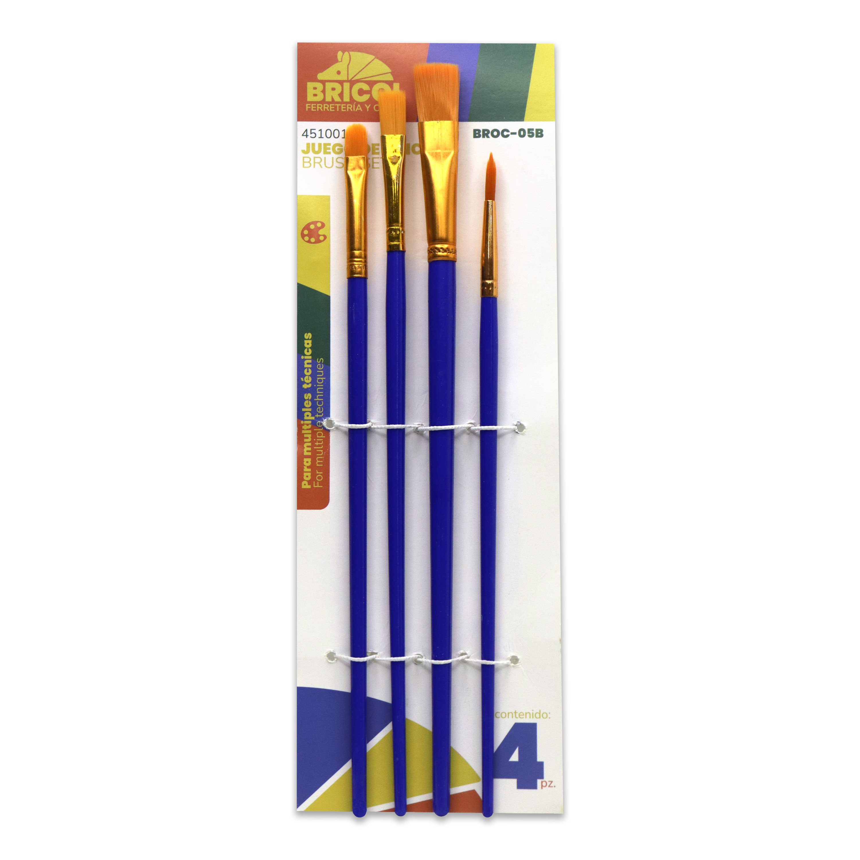 JUEGO DE PINCELES SET 4PCS